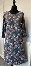 ADINI 100% COTTON STRETCHY JERSEY LADIES SHIFT WIGGLE TUNIC SUN DRESS L UK 16