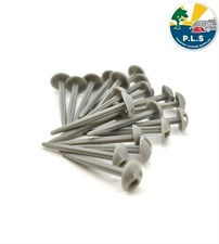 20 x Ground Sheet Pegs Mushroom Plastic Domed 8.5cm Caravan Tent Awning Carpets