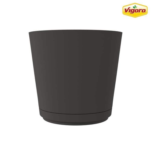 Vigoro planter pot large black - planter,