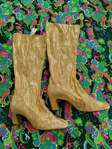 Vintage 60s gold lurex go - go,