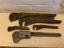Lot  vintage  Footprint and Snail  adjustable  wrenches