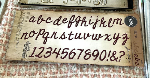 Alphabet cutout script - script,