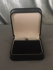 Vintage Jewellery Box Silk & Velvet Lining With Display Options 7cm Square 