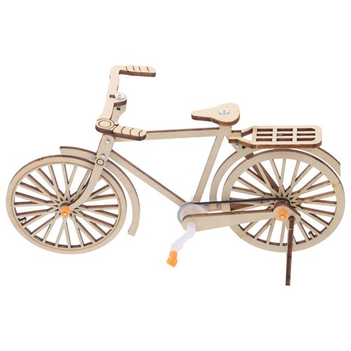 Wooden diy mechanical bike - wooden,