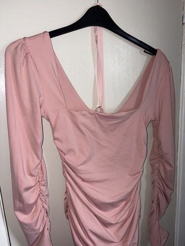 Polly blush ruched bodycon - oh,