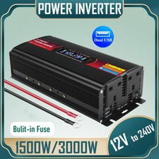 1500W/3000W Power Inverter 12V
