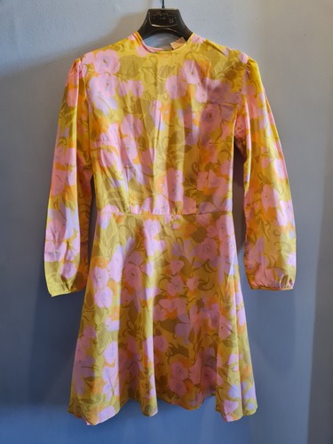 Vintage 60s floral mini dress - mini,