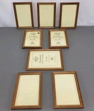 8 Vintage Wooden Photo Frames