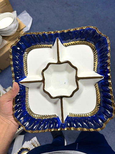 Large square divided ceramic - large,