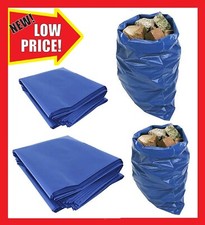 Rubble Sacks Blue Builders Rubbish Waste Heavy Duty Strong Bags Tough Bulk