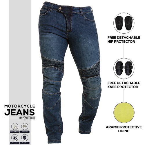 Mens fitted motorcycle jeans - fitted,