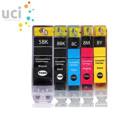 5 INK CARTRIDGES FOR CANON PIXMA IP4200 iP4300 iP4500 iP5100 PGI5 CLI8