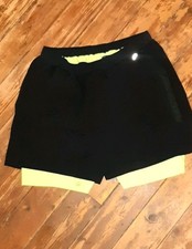 Mens Black Yellow Compression