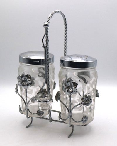 Vintage retro etched - etched, glass