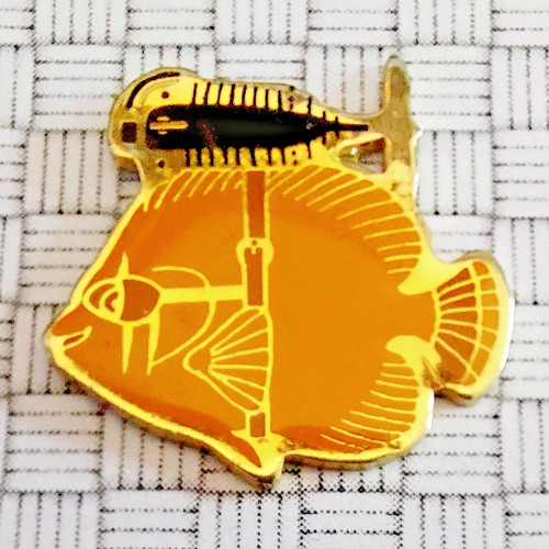 Vintage golden fish with - vintage,