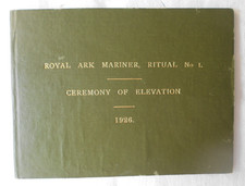 MASONIC BOOK - 1926  ROYAL ARK