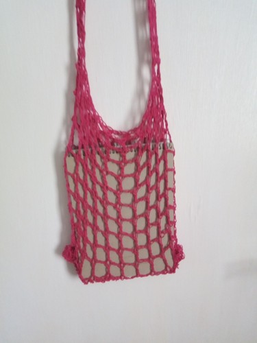 Small cotton string bag - cotton,