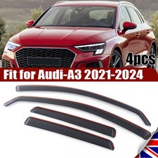 For 2020-2024 AUDI A3 MK4 5-Door Hatchback Wind Rain Sun Deflectors 4Pcs Tinted