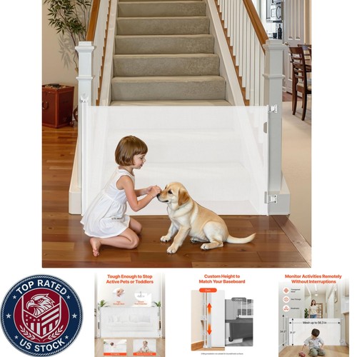 Stylish retractable baby gate - stylish,