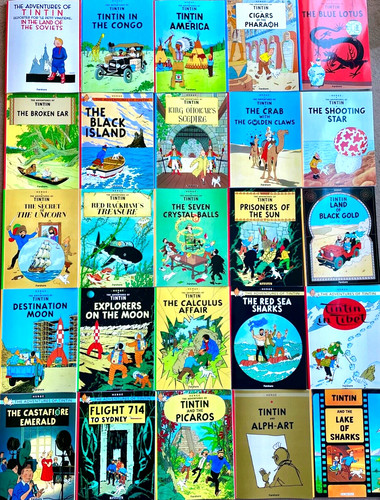 Tintin book set x23 farshore - book,