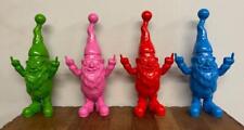 Naughty Garden Gnome - Up Yours Rude Finger - Red Blue Pink Green - 30cm