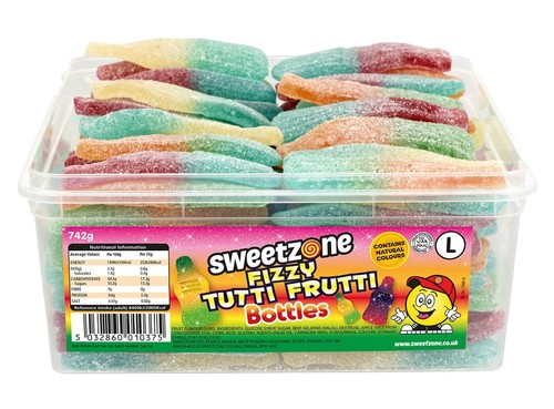 Fizzy tutti frutti bottles - fizzy,