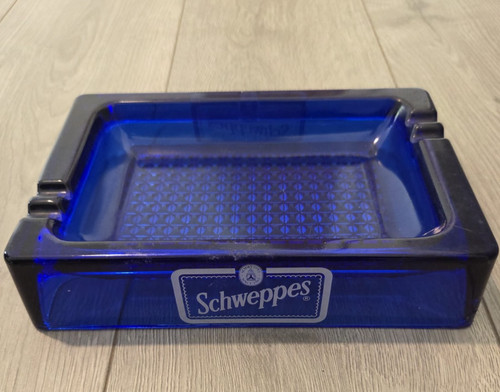 Vintage schweppes cobalt blue - schweppes,