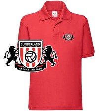 Childrens Sunderland Polo Shirt CREST Unofficial Kids