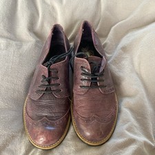 Red Or Dead Burgundy Lace Up Women’s Brogues Size 5