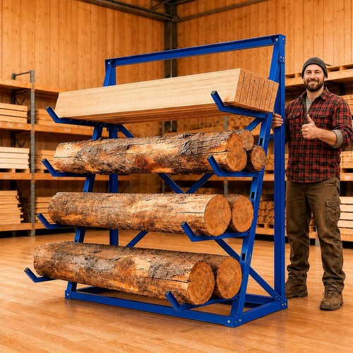 Tier lumber storage rack - 4-tier,