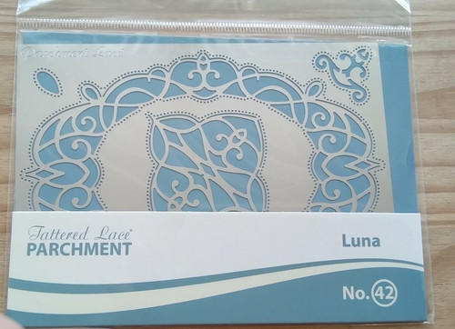 Tattered lace parchment grid - tattered,