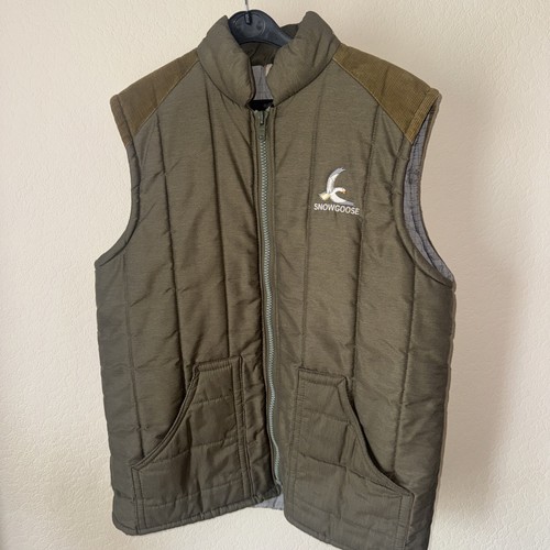 Snow goose gilet size green - goose,
