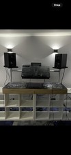 Table Top DJ booth With Speaker Stands