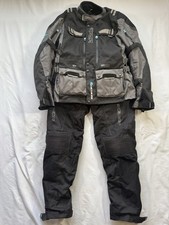 Spada Lati2ude WP Jacket Waterproof Textile Motorbike Black Grey + Trousers Larg