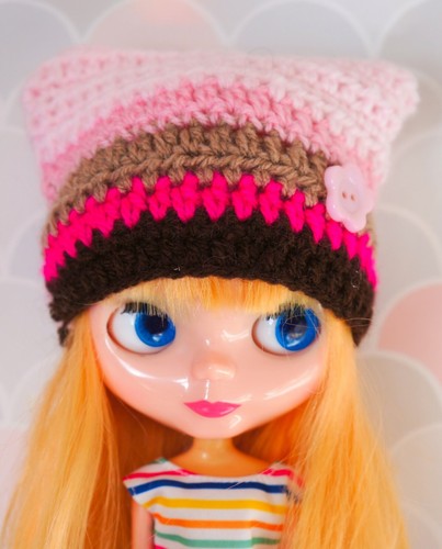 Crochet hat for blythe doll - hat,
