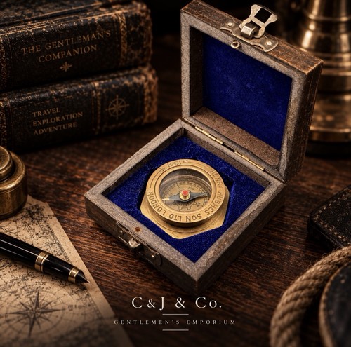 Brass nautical compass - compass, –