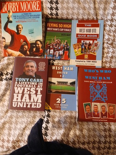West ham books - 6, hardback