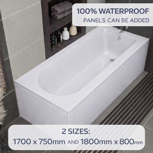Round acrylic bath - 1700mm, or