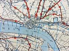 WW2 map "BOCHOLT" (+ REES)