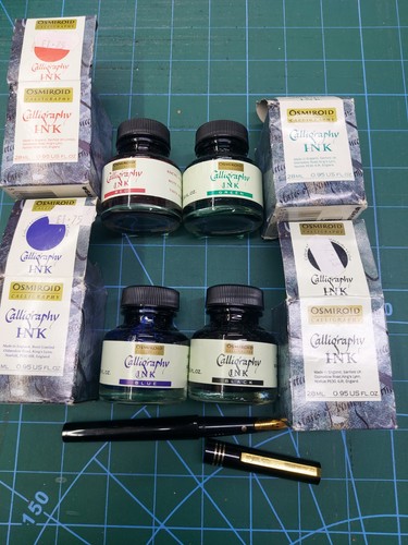 Four osmiroid calligraphy ink - four,
