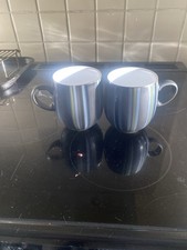 Denby - Jet Stripes Large Mugs