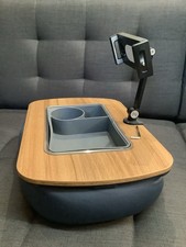  Versatile Kindle iPhone iPad Tablet holder Bean Bag Lap Tray Grey Snack tray 