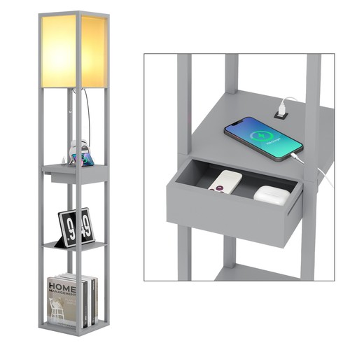 Wood floor lamp modern - wood,