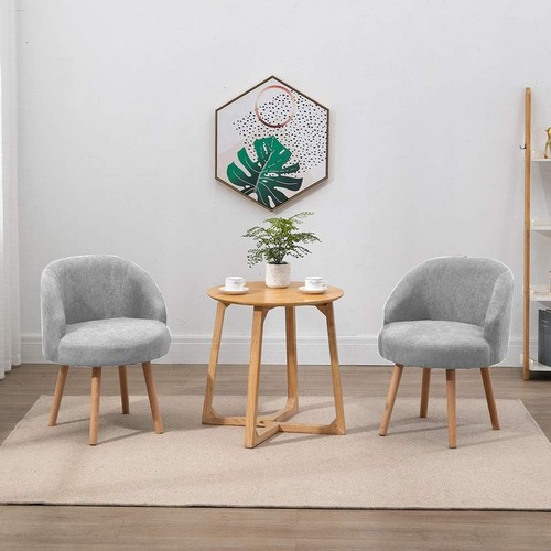 Grey linen accent - linen, chairs