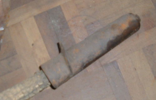 Single pole end - metal, for