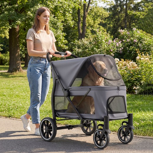 Large dog stroller easy - dog,
