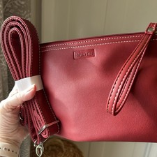 Mia Tui Cross Body Bag Burgundy Faux Leather Adjustable Strap Brand New
