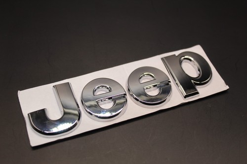 For jeep chrome silver badge - silver,