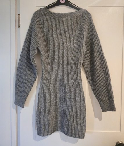 Grey jumper dress - h&m,
