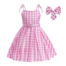 Girls kids fancy dress pink - dress, up